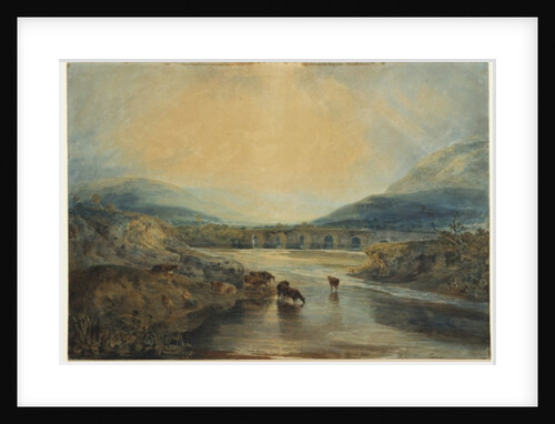 Abergavenny Bridge, Monmouthshire: Clearing Up After a Showery Day by Joseph Mallord William Turner