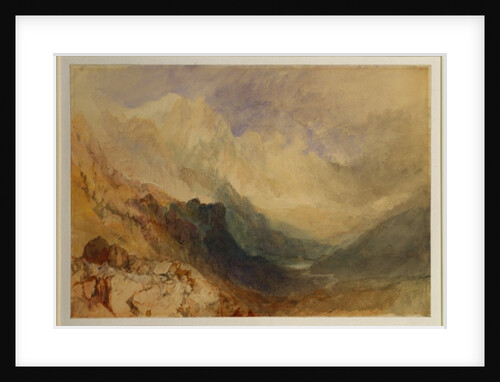 An Alpine Valley, probably the Val d'Aosta by Joseph Mallord William Turner