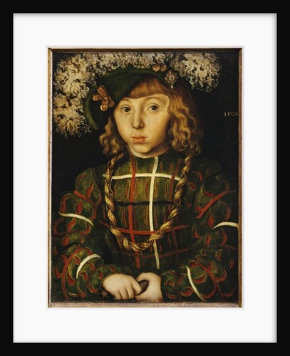 Portrait of Johann Friedrich, later Kurfuerst der Grossmuetige von Saschen, 1509 by Lucas the Elder Cranach
