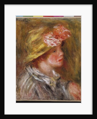Young Woman in a Flowery Hat c.1917 by Pierre Auguste Renoir