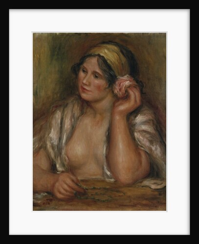 Gabrielle with Green Necklace, c.1905 by Pierre Auguste Renoir