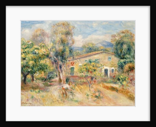 Collettes Farmhouse, Cagnes, 1910 by Pierre Auguste Renoir
