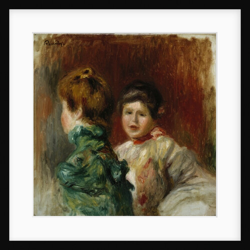 Heads of Two Women, c.1895 by Pierre Auguste Renoir