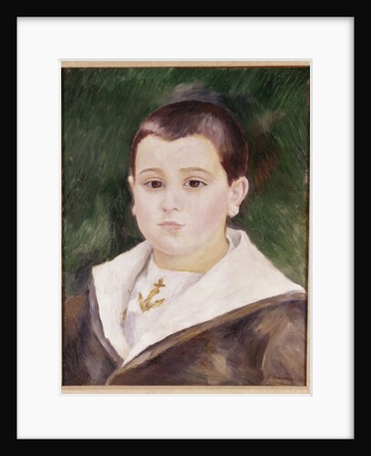 Head of a Young Boy in a Sailor Suit by Pierre Auguste Renoir