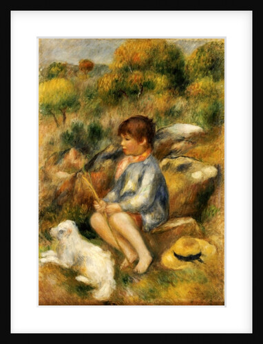 Young Boy by a Brook, 1890 by Pierre Auguste Renoir