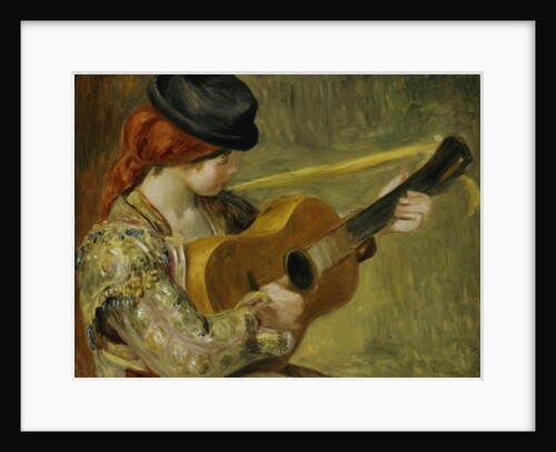 Girl with a Guitar, 1897 by Pierre Auguste Renoir
