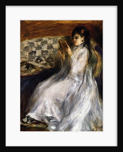 Woman in White Reading, 1873 by Pierre Auguste Renoir