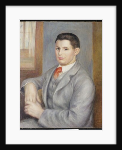 Young Man with a Red Tie, 1890 by Pierre Auguste Renoir