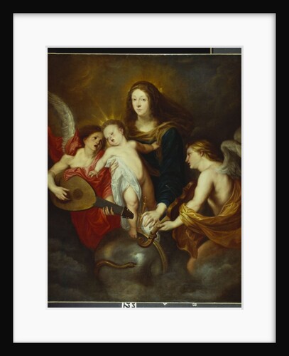 The Virgin and Child Triumphing over Sin with Two Musical Angels by Anthony van Dyck