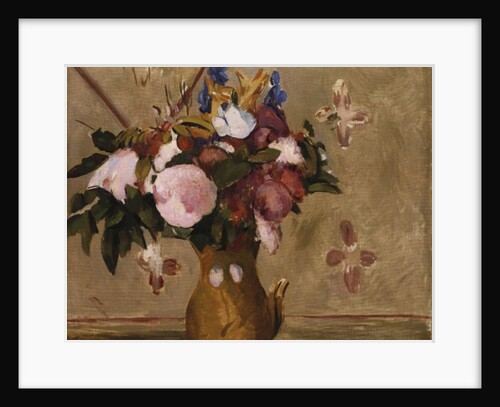 Flowers in a Vase, copy after a painting by Cezanne, c.1886 by Odilon Redon