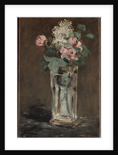Flowers in a Crystal Vase by Edouard Manet