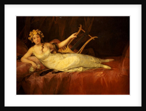 Portrait of the 10th Marquesa de Santa Cruz as the Muse, Euterpe, 1805 by Francisco Jose de Goya y Lucientes