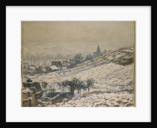 Winter in Giverny, 1885 by Claude Monet