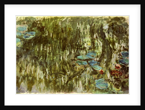 Water Lilies, Reflected Willow, c.1920 by Claude Monet