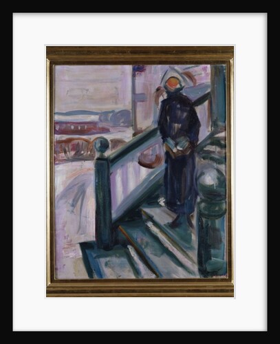 Woman on the Veranda by Edvard Munch