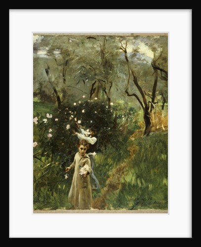 Gathering Flowers at Twilight by John Singer Sargent