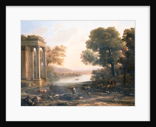 A Pastoral Landscape with Ruined Temple, c.1638 by Claude Lorrain (1600-82)