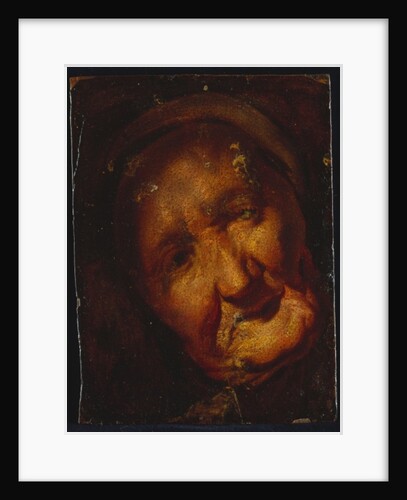 The Head of an Old Woman - A Sketch by Jacob Jordaens