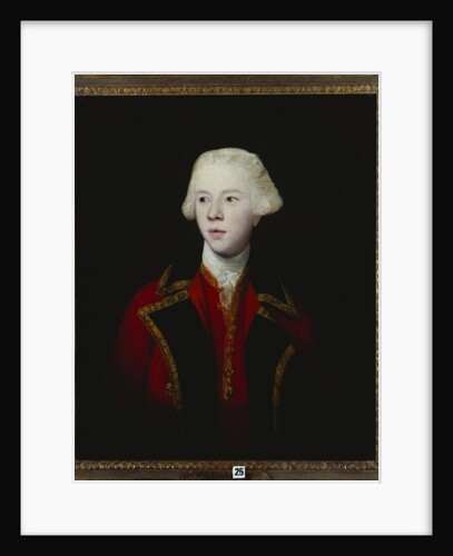 Portrait of George Augustus, 3rd Viscount Howe, half length, wearing the uniform of the 1st Guard by Joshua Reynolds