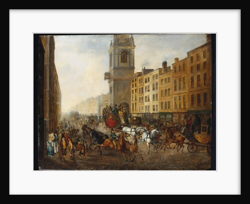 The London-to-Brighton Coach at Cheapside, 18th July 1831 by James Pollard