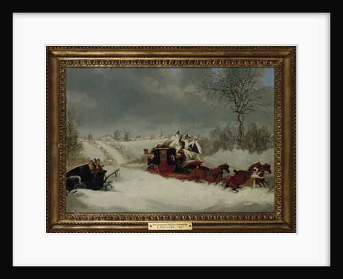 The Liverpool Mail in a Snowstorm near St. Albans, 1837 by James Pollard