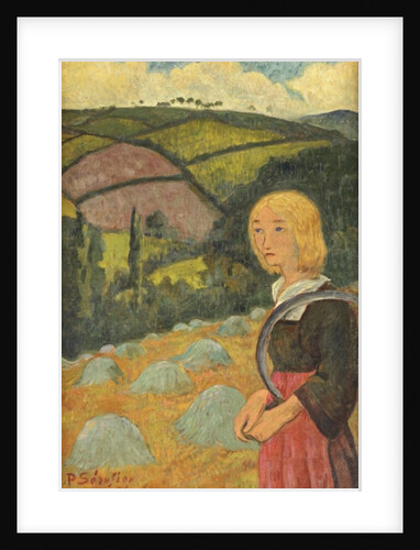 Young Breton Girl and Haystacks, 1924 by Paul Serusier