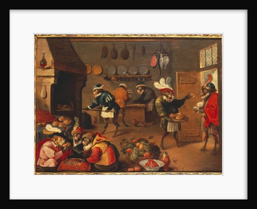 The Monkey Cooks by David the Younger (follower of) Tenier