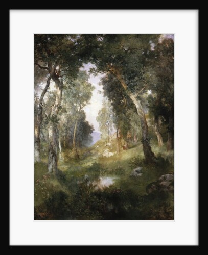 Forest Glade, Santa Barbara, 1918 by Thomas Moran