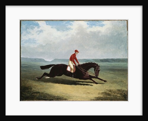 The Baron with Bumpy Up, at Newmarket by John Frederick Herring Snr