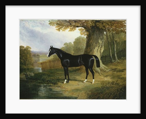 A Dark Hunter in a River Landscape, 1832 by John Frederick Herring Snr