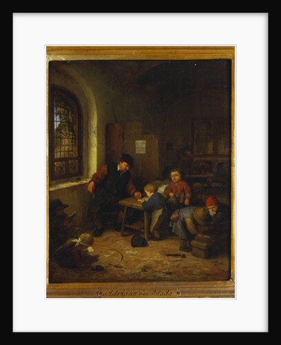 Interior of a Schoolroom, 1666 by Adriaen Jansz. van Ostade