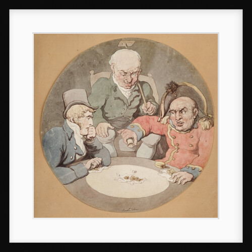 A Game of Dice by Thomas Rowlandson