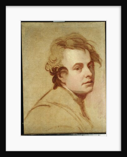 Portrait of the artist, bust length by George Romney