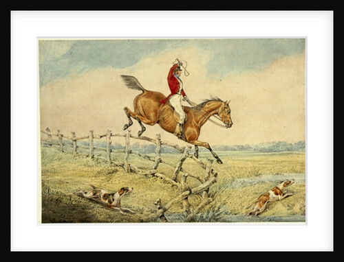 Taking a Fence by Henry Thomas Alken