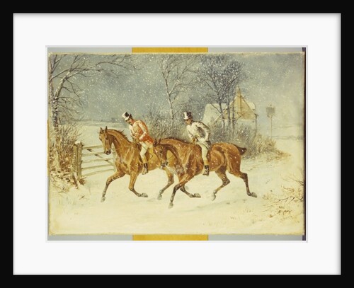Going Out in a Snowstorm by Henry Thomas Alken