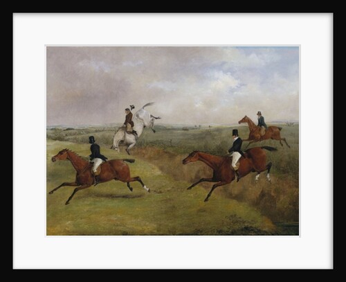 The Grand Leicestershire Steeplechase, March 12th, 1829: Dick Christian's Last Fall - Commonly Called 'A Header' by Henry Thomas Alken