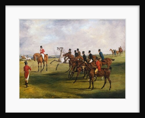 The Grand Leicestershire Steeplechase, March 12, 1829: The Start by Henry Thomas Alken
