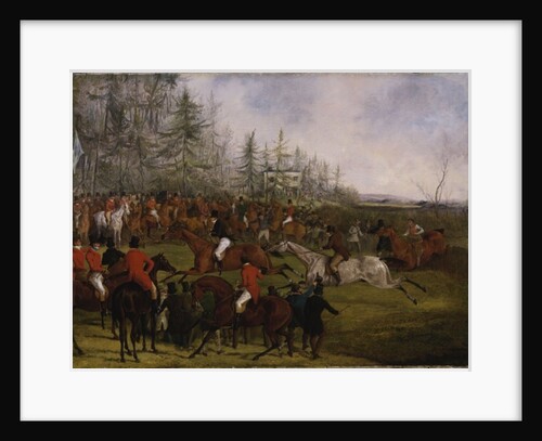The Grand Leicestershire Steeplechase, March 12th, 1829: The Winning Post and Billesdon Coplow by Henry Thomas Alken