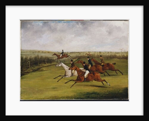 The Grand Leicestershire Steeplechase, March 12th, 1829: The Field Becomes Select by Henry Thomas Alken