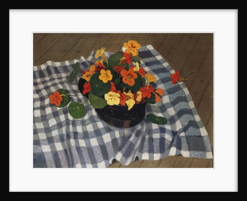 Bowl of Nasturtiums by Felix Edouard Vallotton