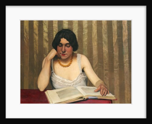 Reader with a Yellow Necklace, 1912 by Felix Edouard Vallotton