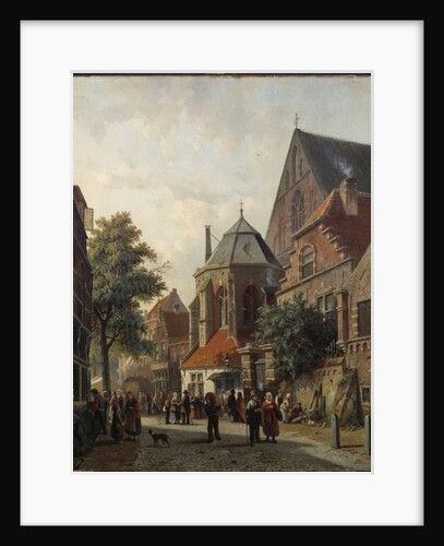 A Dutch Street Scene, 1867 by Adrianus Eversen