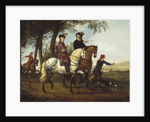 Landscape with Sportsmen Setting Out for the Hunt, early 1650s by Aelbert Cuyp