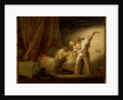Modello version of 'The Bolt' by Jean-Honore Fragonard