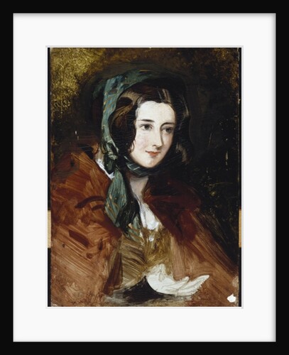 A portrait study of Lady Harriet Hamilton by Edwin Landseer