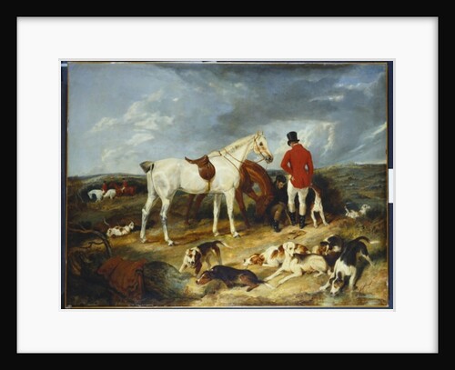 Hunters and Hounds, 1823 by Edwin Landseer