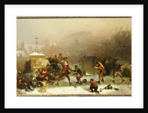 The Slide Below the Castle, Edinburgh, 1854 by John Ritchie