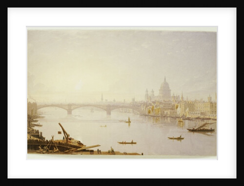 Southwark Bridge and St. Paul's Cathedral from London Bridge by George Fennel Robson