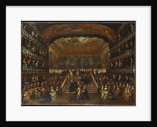 The Dinner and Ball in the Teatro San Benedetto Venice, in Honour of the Conti Del Nord, 22nd January 1782 by Francesco Guardi