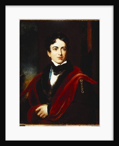 Portrait of John George Lambton, Ist Earl Of Durham, GCB, MP, in a Dark Coat, with a Cape and a White Stock by Thomas Lawrence